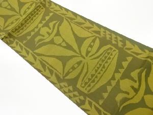 抽象模様織出し洒落袋帯